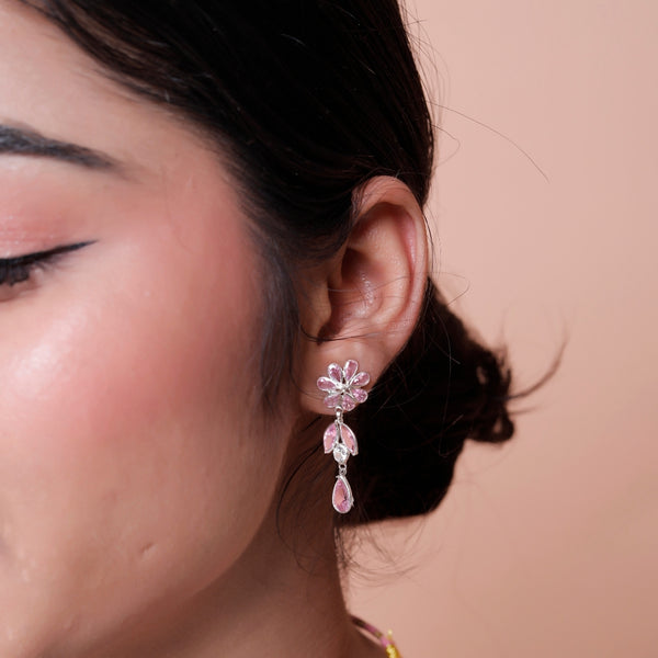 Ruby clear Pink Toe Ring