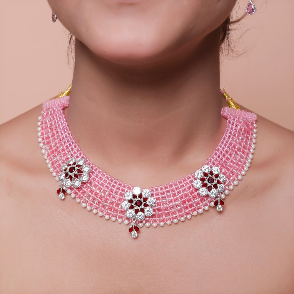 Ruby clear Pink Toe Ring